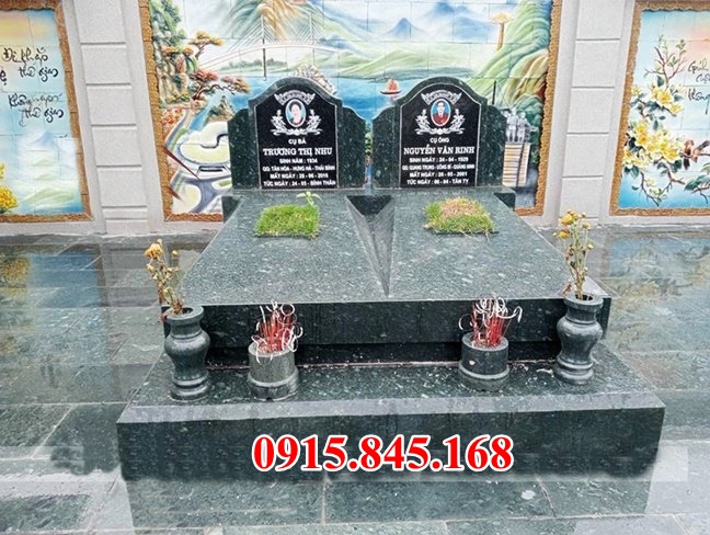 24 Mẫu mộ đôi song thân phu thê bằng đá đẹp bán tại Lạng Sơn