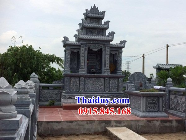 25 Am thờ chung khu lăng mộ gia đình bằng đá mỹ nghệ Ninh Bình