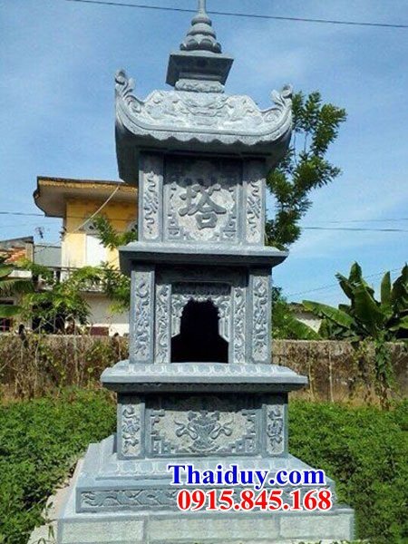 25 Mộ tháp đá nguyên khối đẹp bán tại Lâm Đồng cất giữ để hũ lọ bình hộp quan quách đựng tro hài cốt