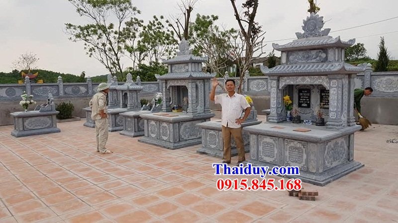 27 Mộ đôi gia đình ông bà bố ba cha mẹ hai ba bốn ngôi liền nhau bằng đá ninh bình đẹp bán tại Hà Nội
