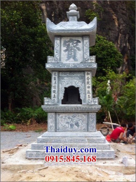 27 Mộ tháp đá ninh bình đẹp bán tại Gia Lai cất giữ để đựng hũ hộp lọ bình tro hài cốt