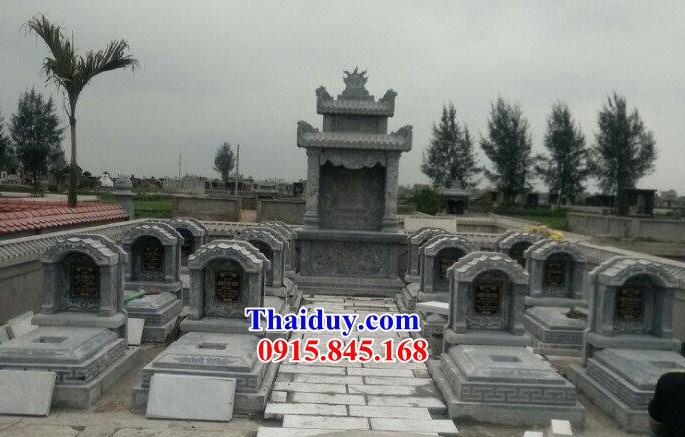 29  Khu lăng mộ đá xanh đẹp bán tại Quảng trị nghĩa trang gia đình dòng họ thiết kế hiện đại