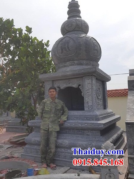30 Mộ tháp đá nguyên khối đẹp bán tại Bình Thuận cất giữ để đựng hũ lọ bình hộp quách hài tro cốt