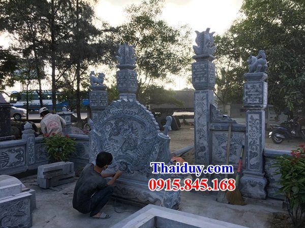 31 Mẫu cuốn thư bình phong khu lăng mộ bằng đá mỹ nghệ Ninh Bình
