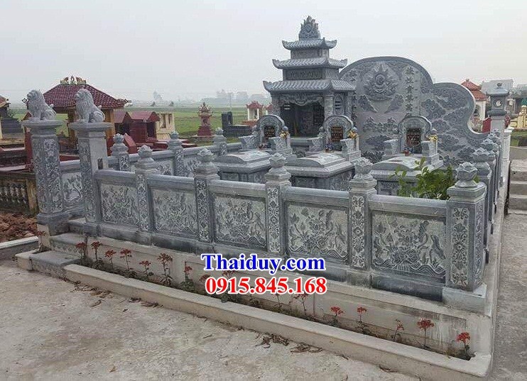 33 Khu lăng mộ đá nguyên khối đẹp bán tại Quảng Ngãi nghĩa trang gia đình dòng họ gia tộc