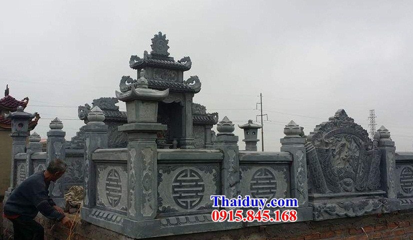 34 Khu lăng mộ đá thanh hóa đẹp bán tại Bình Đình nghĩa trang gia đình dòng họ gia tộc