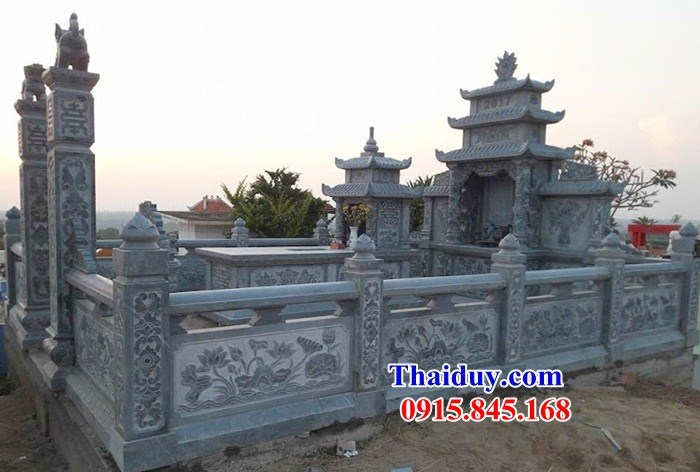 38 Khu lăng mộ mồ mả nghĩa trang gia đình dòng họ tổ tiên đá ninh bình đẹp bán Bình Thuận