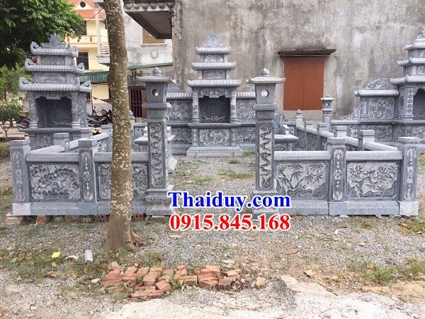 39 Khu lăng mộ mồ mả nghĩa trang gia đình dòng họ tổ tiên đá thanh hóa đẹp bán tại Kon Tum