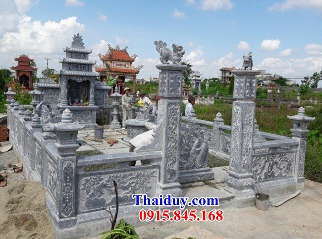 43 Khu lăng mộ mồ mả nghĩa trang gia đình dòng họ gia tộc đá ninh bình đẹp bán