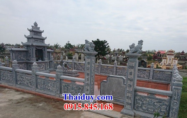 47 Khu lăng mộ mồ mả nghĩa trang gia đình dòng họ tổ tiên tổ tiên đá xanh đẹp bán tại Bình Phước