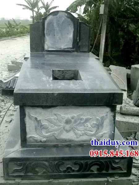 5 Mẫu mộ bằng đá xanh rêu thiết kế đơn giản kích thước phong thủy