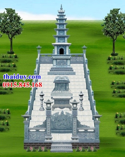 5 Mẫu thiết kế khu lăng mộ dòng họ bằng đá xanh nguyên khối đẹp nhất