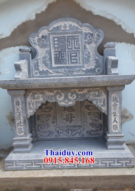 52 Mẫu bàn lễ ngoài sân đình chùa khu lăng mộ bằng đá xanh Thanh Hóa