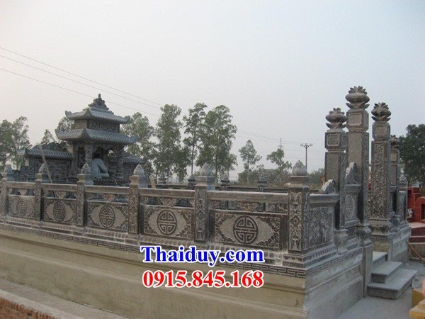 57 Khu lăng mộ mồ mả nghĩa trang gia đình dòng họ gia tộc tổ tiên đá xanh đẹp bán tại Kiên Giang