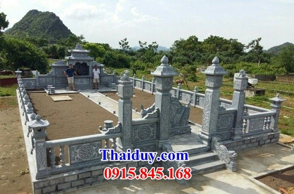 61 Khu lăng mộ mồ mả nghĩa trang gia đình dòng họ tổ tiên gia tộc đá nguyên khối đẹp bán tại Trà Vinh