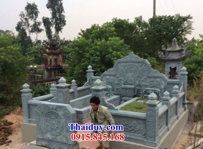 63 Khu lăng mộ mồ mả nghĩa trang gia đình dòng họ tổ tiên gia tộc bố mẹ đá đẹp bán tại Cao Bằng
