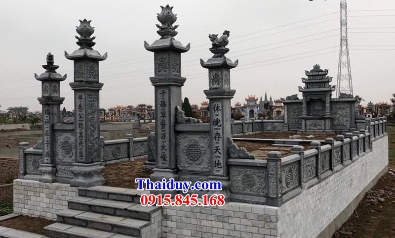 65 Khu lăng mộ mồ mả nghĩa trang gia đình dòng họ tổ tiên gia tộc ông bà bố mẹ đá đẹp bán tại Ninh Bình