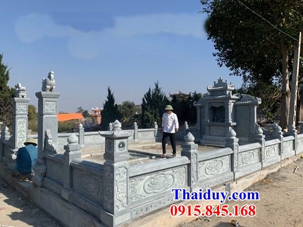 65 Khu lăng mộ mồ mả nghĩa trang gia đình dòng họ tổ tiên gia tộc ông bà bố mẹ đá nguyên khối đẹp bán tại Ninh Bình