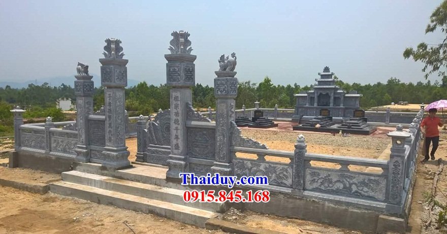 65 Khu lăng mộ mồ mả nghĩa trang gia đình dòng họ tổ tiên gia tộc ông bà bố mẹ đá tự nhiên đẹp bán tại Ninh Bình