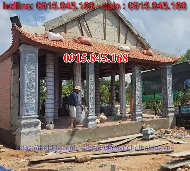 cột đá nhà thờ họ từ đường, cột đá đình chùa miếu, cột đá hiên nhà, cột đá đồng trụ, cột đá vuông, cột đá hình tròn, giá bán cột đá, địa chỉ bán cột đá,