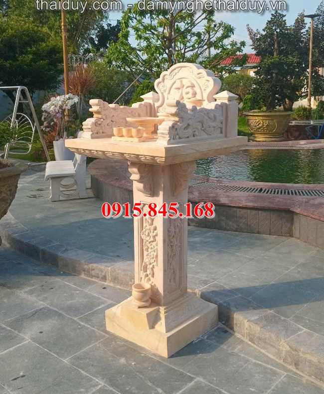Bàn thờ ông thiên bằng đá ninh bình20251