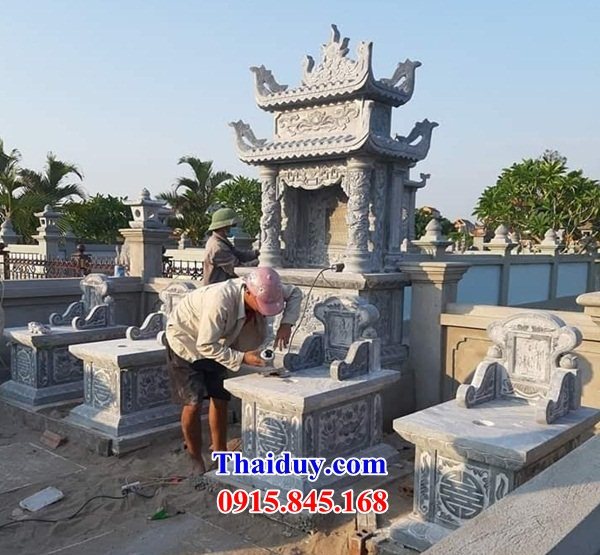 Cây hương thờ chung nghĩa trang gia đình bằng đá mỹ nghệ Ninh Bình