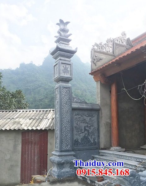 Cột đá cột đồng trụ từ đường đình chùa miếu chạm khắc hoa văn tinh xảo đẹp