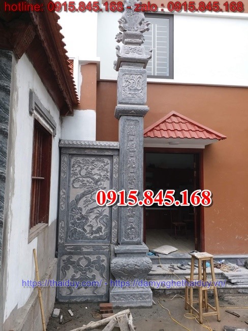 cột đá nhà thờ họ từ đường, cột đá đình chùa miếu, cột đá hiên nhà, cột đá đồng trụ, cột đá vuông, cột đá hình tròn, giá bán cột đá, địa chỉ bán cột đá,