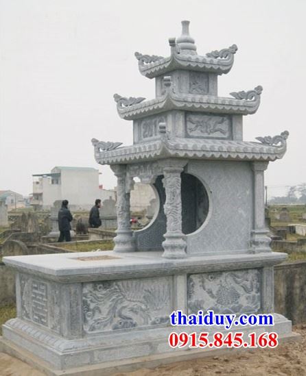 Lăng mộ ba mái bằng đá mỹ nghệ Ninh Bình kích thước lớn