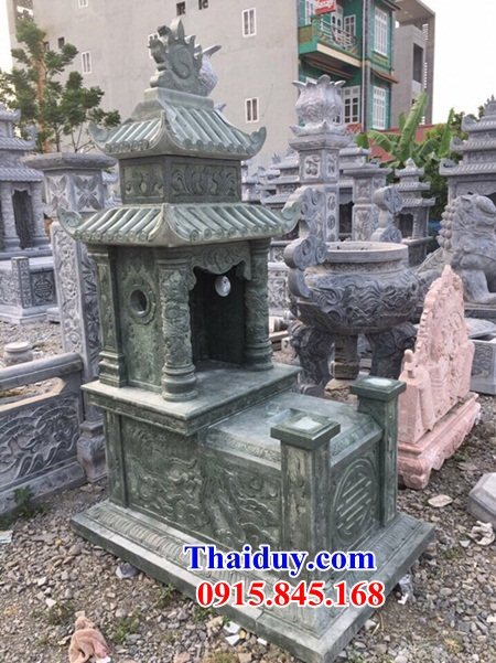Lăng mộ cao cấp bằng đá xanh rêu Ninh Bình đẹp