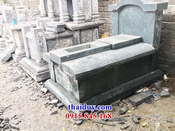 Lăng mộ không mái đơn giản bằng đá khối tự nhiên bán sẵn toàn quốc