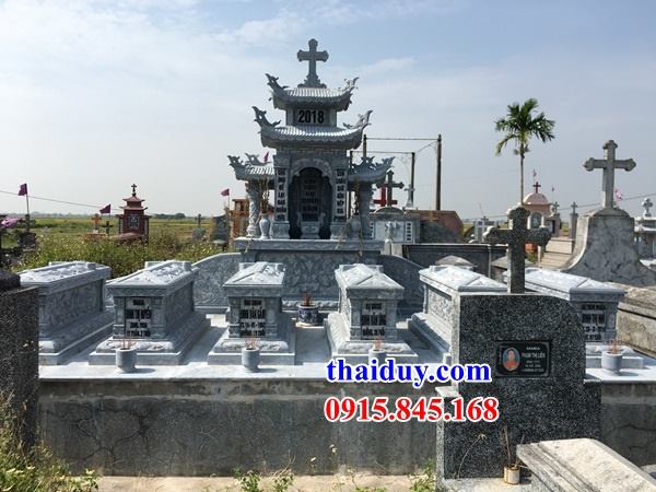 Lăng mộ khu lăng mộ đạo thiên chúa công giáo bằng đá mỹ nghệ Ninh Bình thiết kế đẹp
