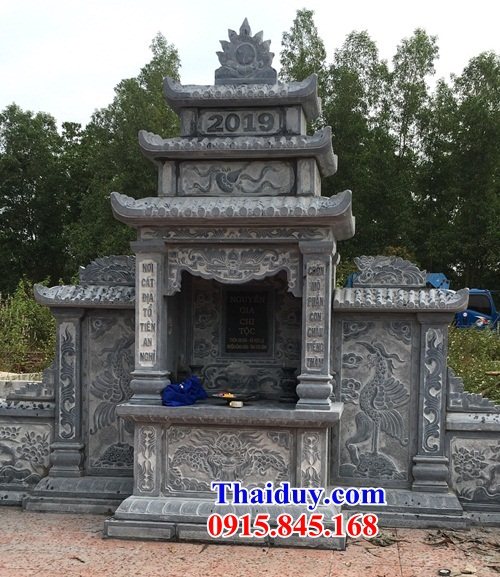 Mẫu cây hương thờ chung khu lăng mộ bằng đá xanh Thanh Hóa