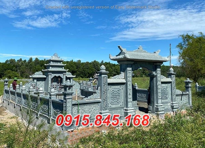 Mẫu tường rào khu lăng mộ bằng đá bán chạy nhất - 2023