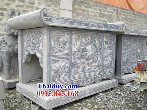 Thiết kế bàn đá sắm lễ đặt sân đình đền bán báo giá