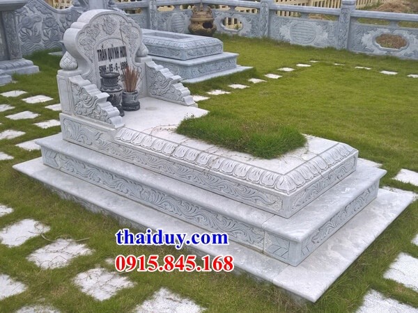Tư vấn thiết kế lăng mộ tam cấp bằng đá đẹp