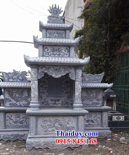 01 Lăng củng am kỳ đài cây hương lầu đá tự nhiên nguyên khối thờ chung khu mộ nghĩa trang gia đình dòng họ ông bà bố mẹ đẹp bán tại Lạng Sơn