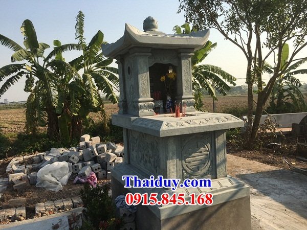 01 Mẫu mộ mồ mả đá một mái gia đình ông bà bố mẹ dòng họ đẹp bán tại Thái Nguyên