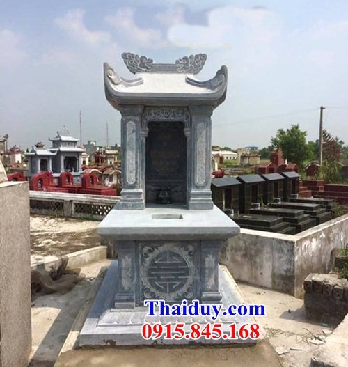 01 Mẫu mộ mồ mả đá thanh hóa một mái gia đình ông bà bố mẹ dòng họ đẹp bán tại Thái Nguyên