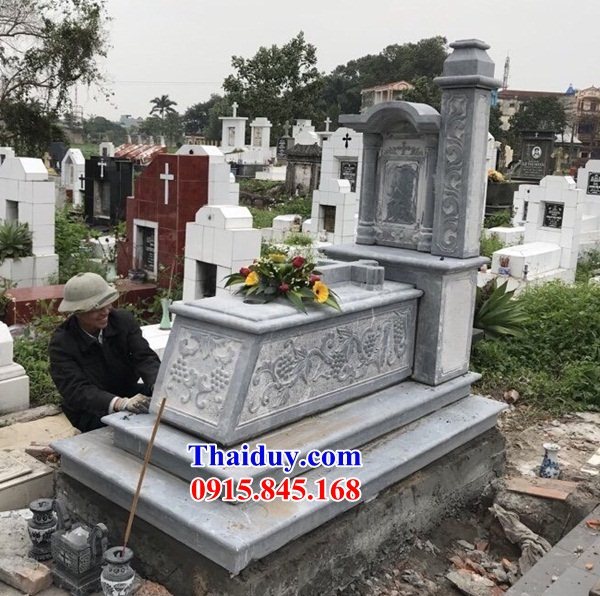 01 Mộ mồ mả công giáo đạo thiên chúa giáo bằng đá ninh bình đẹp bán tại Bắc Ninh
