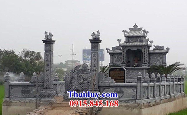 01 Nghĩa trang đá xanh tự nhiên dòng họ gia đình ông bà bố mẹ đẹp bán tại Quảng Trị