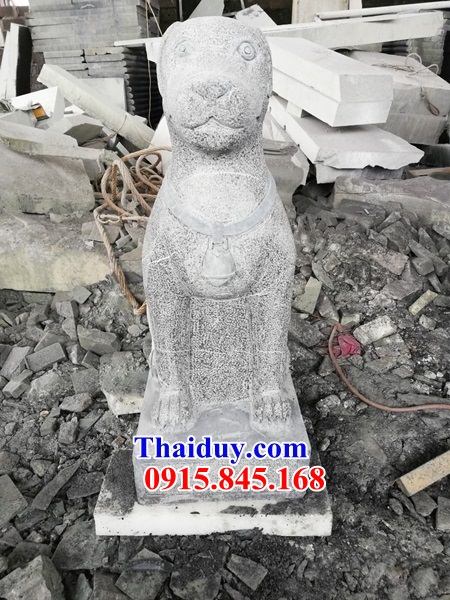 02 Mẫu chó đá phong thủy canh cổng trấn yểm đẹp bán tại Bắc Ninh