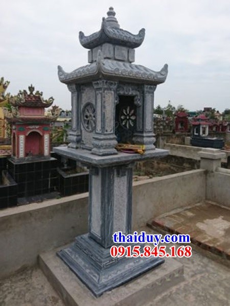 03 Cây hương miếu bàn thờ sơn thần linh thổ địa cửu trùng ông thiên bằng đá thanh hóa đẹp bán tại Lạng Sơn