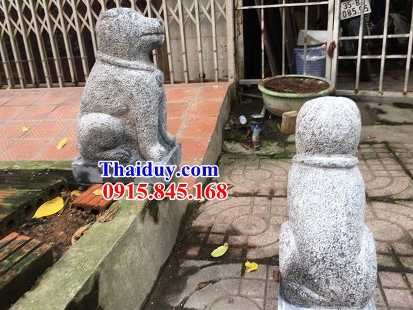 03 Mẫu chó đá canh cổng phong thủy trấn yểm đẹp bán tại Bắc Giang