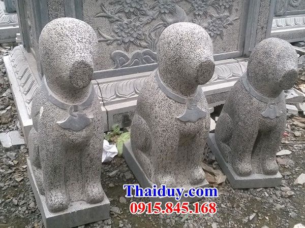 03 Mẫu chó đá thanh hóa canh cổng phong thủy trấn yểm đẹp bán tại Bắc Giang