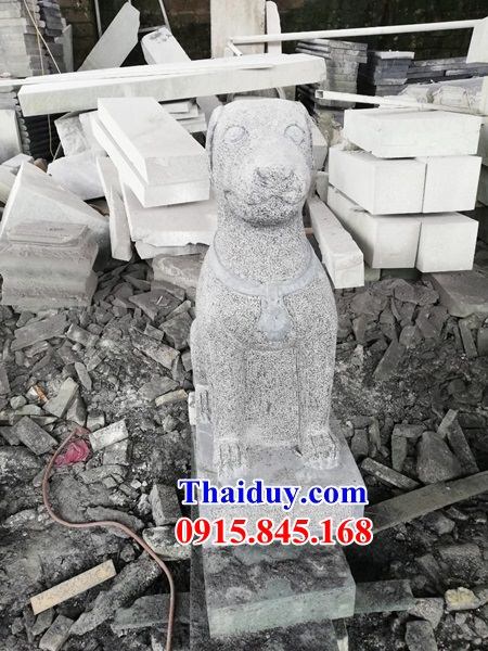 04 Mẫu chó đá cổ trấn yểm phong thủy canh cổng đẹp bán tại Lạng Sơn