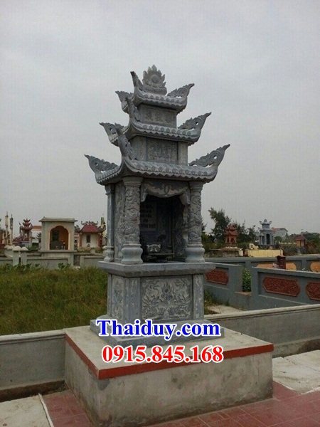 05 Lăng kỳ đài củng am lầu cây hương đá xanh thờ chung nghĩa trang khu mộ gia đình dòng họ ông bà bố mẹ đẹp bán tại Quảng Ninh