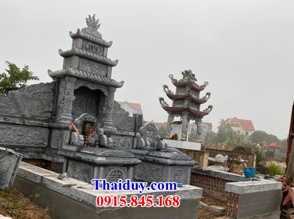06 Lăng củng kỳ đài am lầu miếu đá xanh thờ chung nghĩa trang khu lăng mộ mồ mả gia đình dòng họ tổ tiên ông bà bố mẹ đẹp bán tại Nam Định