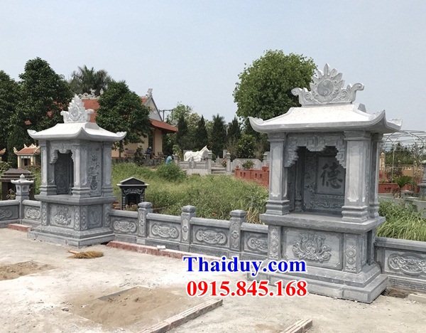 06 Lăng củng kỳ đài am lầu miếu đá xanh tự nhiên nguyên khối thờ chung nghĩa trang khu lăng mộ mồ mả gia đình dòng họ tổ tiên ông bà bố mẹ đẹp bán tại Nam Định