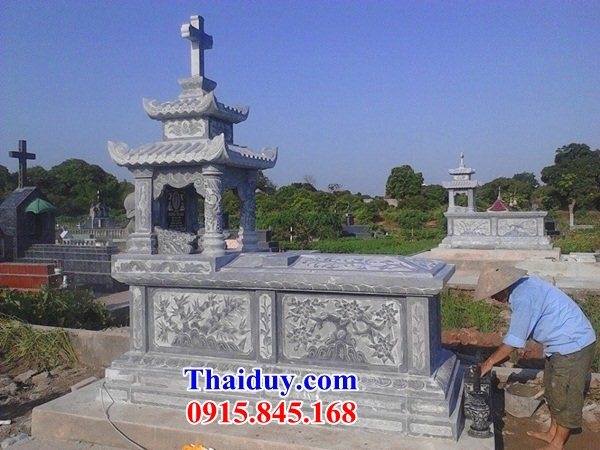 06 Mộ công giáo bằng đá đẹp bán tại Quảng Ninh